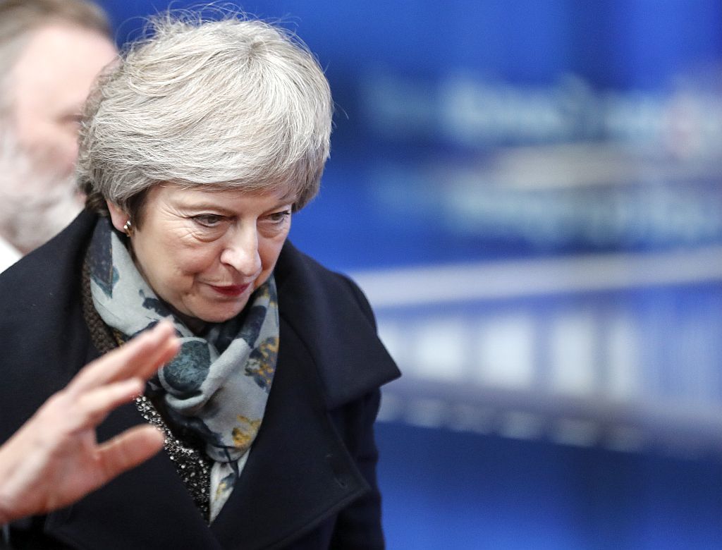 British Prime Minister Theresa May visit to EU institutions