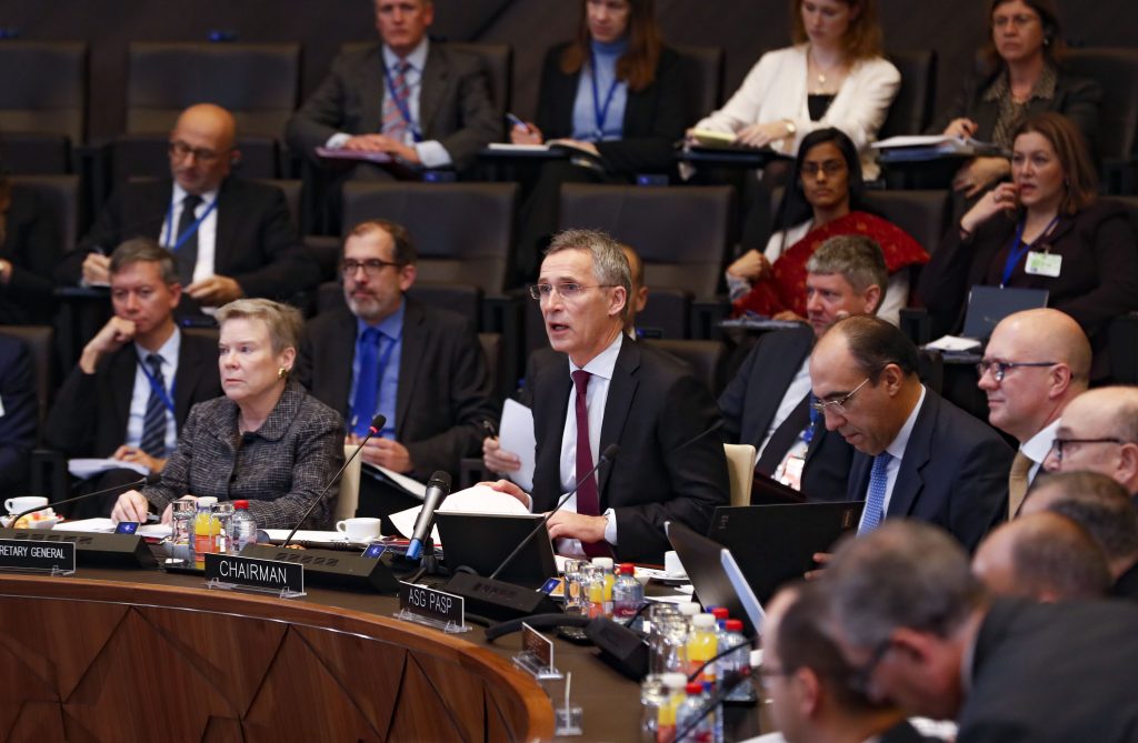 Nato Foreign ministers council  in Brussels