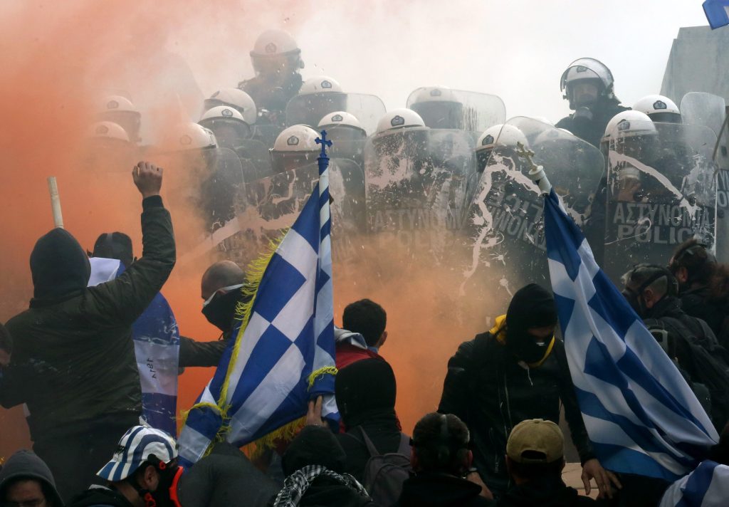 Protest against the Prespes agreement between Athens and Skopje