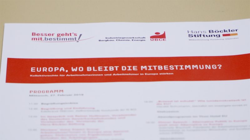 Europa, wo bleibt die Mitbestimmung?