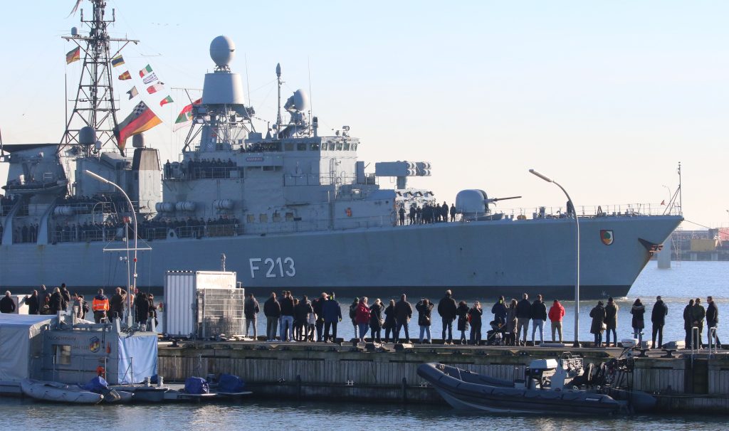 German frigate ‚Augsburg‘ returns from its last mission
