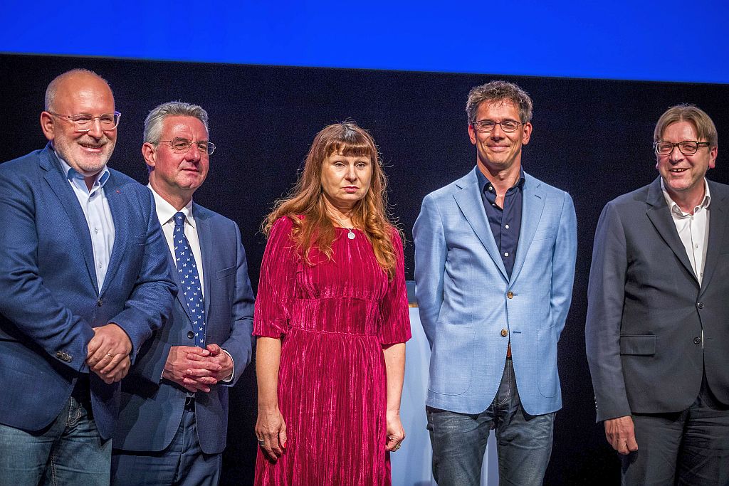 Candidates for the presidency of the European Commission debate in Maastricht