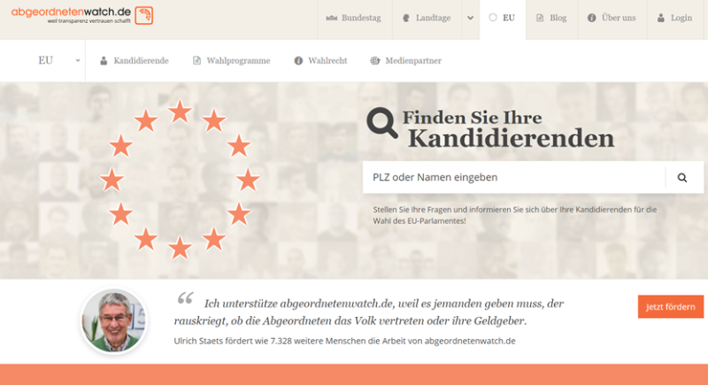 Neue Partnerschaft zwischen abgeordnetenwatch.de und EURACTIV