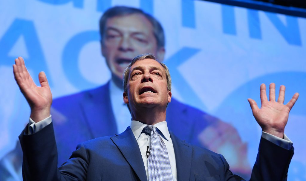 Nigel Farage Brexit Party rally