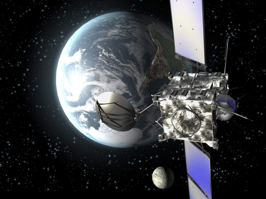 ESA satellite ‚Rosetta‘ rushes past the earth