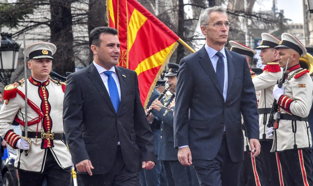 NATO Secretary General Stoltenberg visits North Macedonia