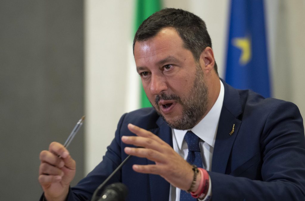 Italian vice president and interior minister Matteo Salvini