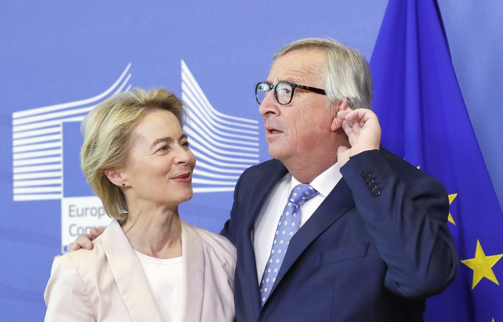 Nominated President of the European Commission von der Leyen visits