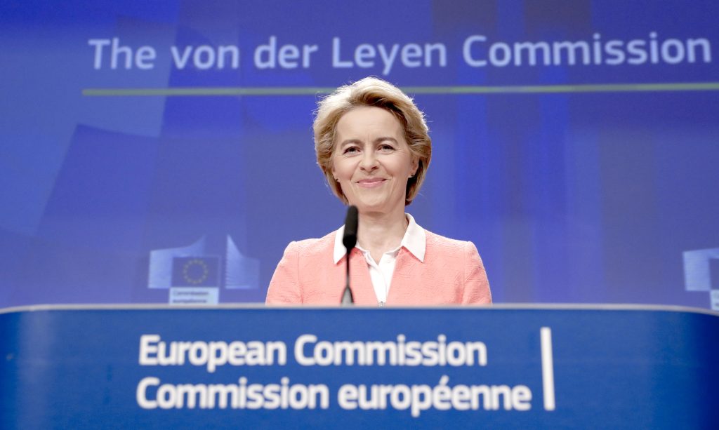 European Commission President-elect Von der Leyen presents new team