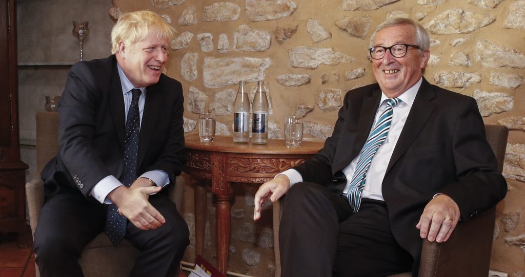 British Prime Minister Boris Johnson in Luxembourg