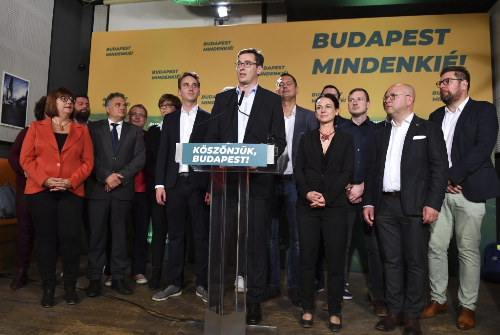 Newly elected Mayor of Budapest Gergely Karacsony