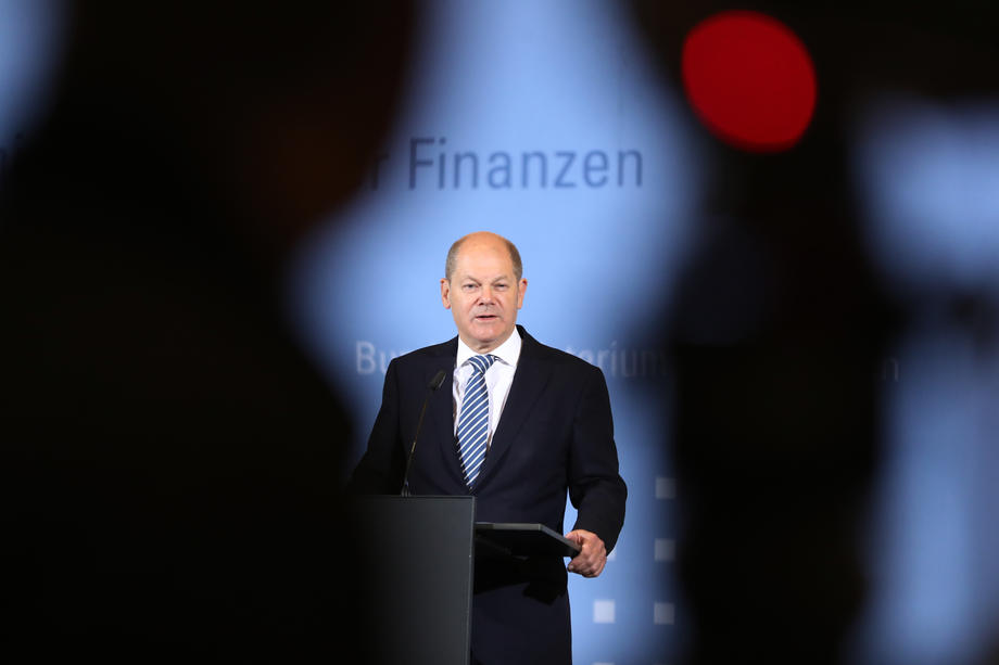 Finance Minister Scholz press conference on tax estimation
