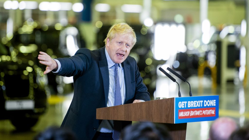 British Prime Minister Boris Johnson visit to LEVC