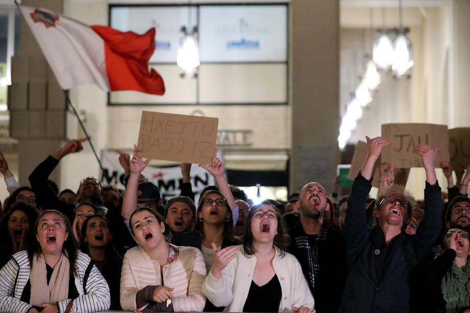 Demonstrations following Maltese ministers resigning amid investigations into murder of late journalist Daphne Caruana Galizia in 2017