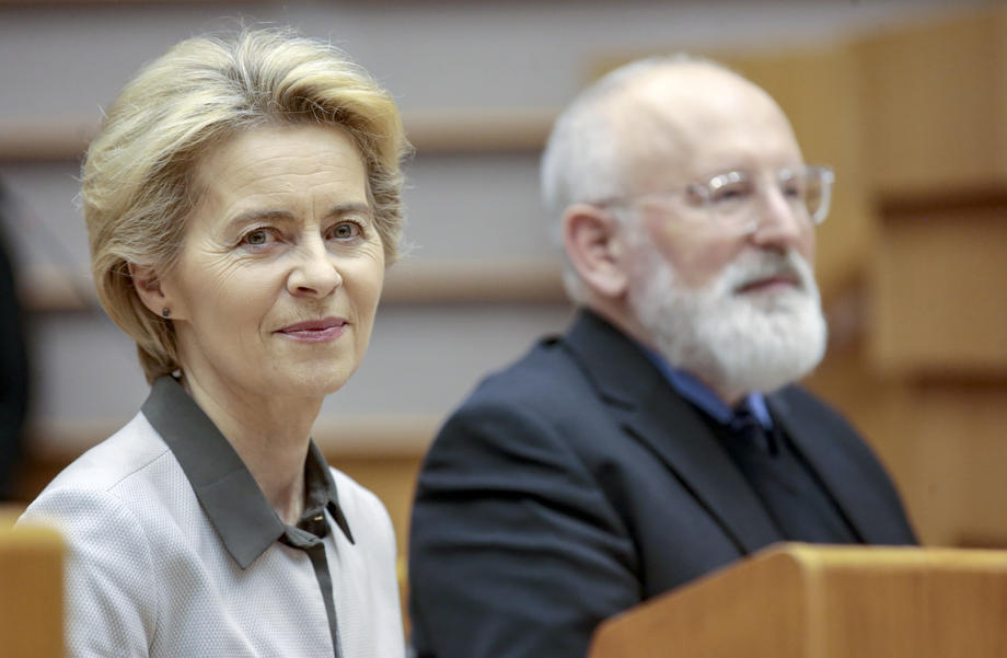 European Green Deal presented at EU Parliament in Brussels