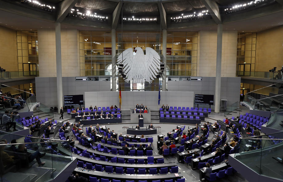 German Bundestag session
