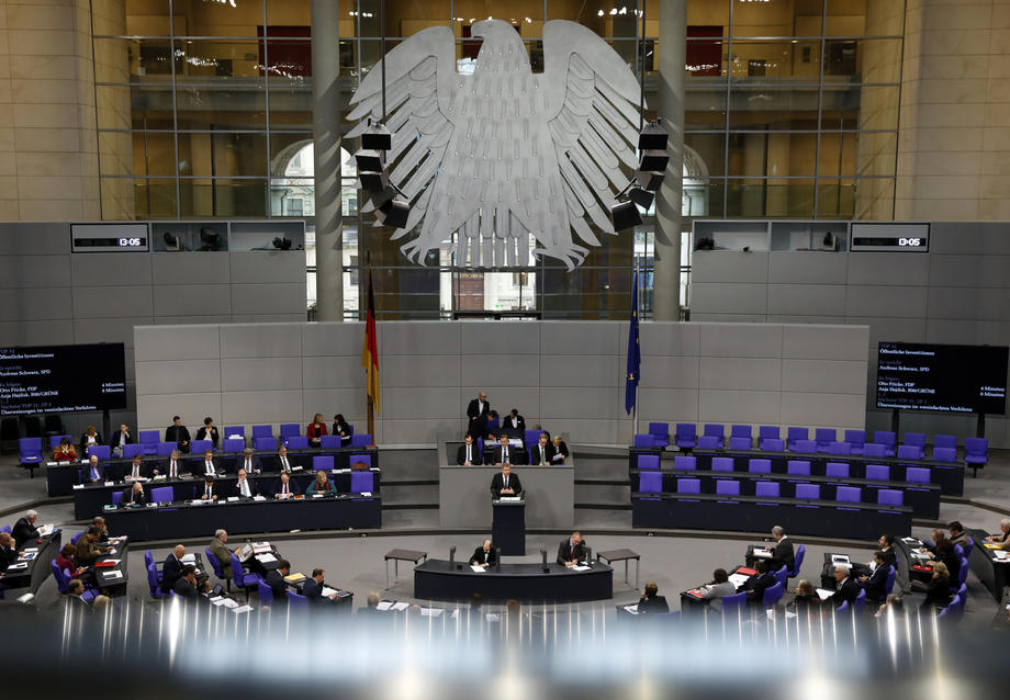 German Bundestag session