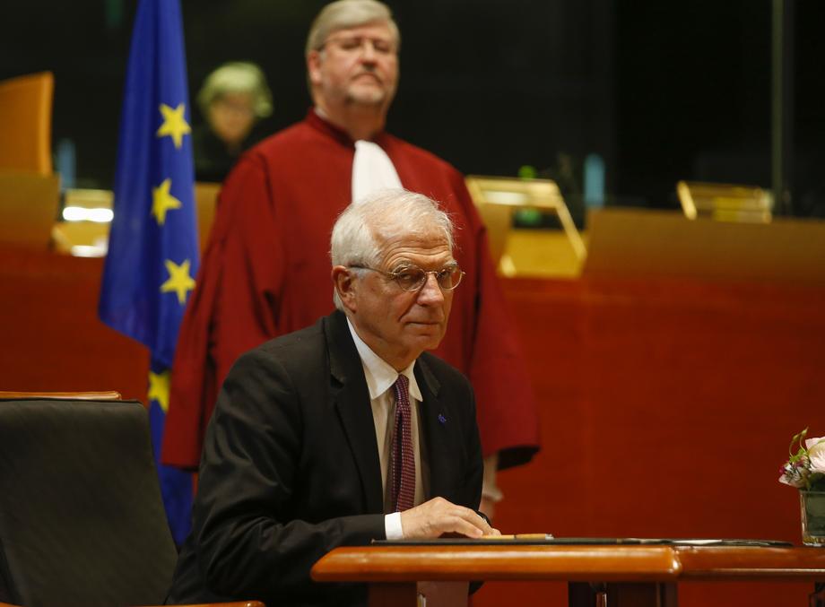 European Commissioners at the Court of Justice in Luxembourg