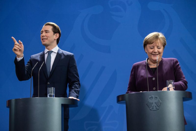 Kurz bei Merkel: Harmonisch, aber uneins