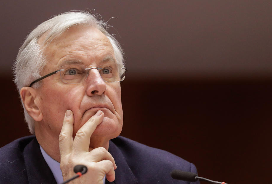 Michel Barnier at the European Parliament
