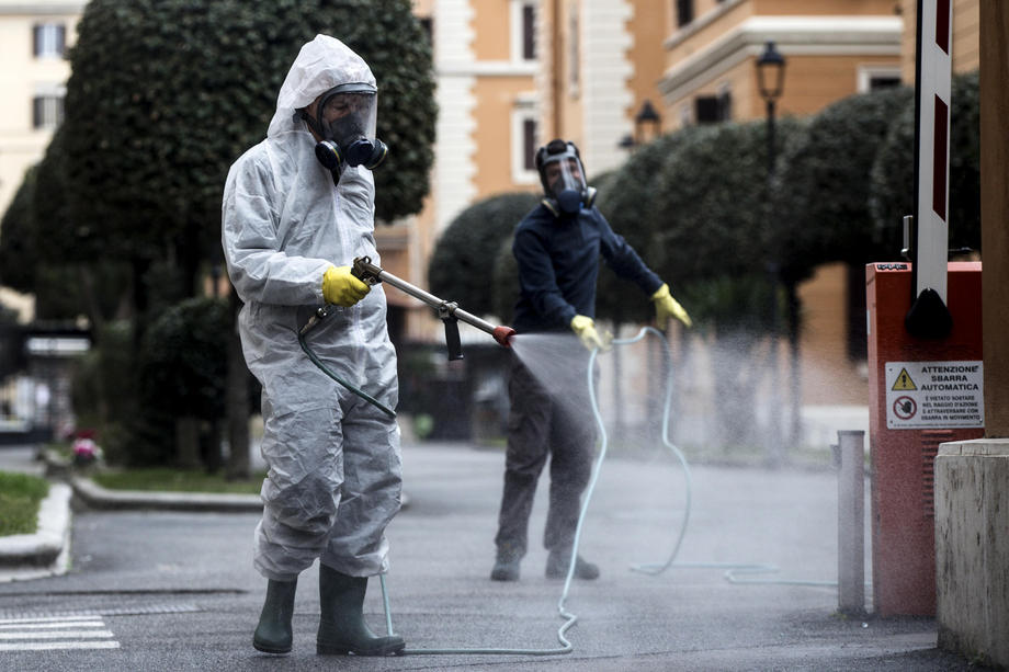 Covid-19 Coronavirus emergency lockdown in Italy