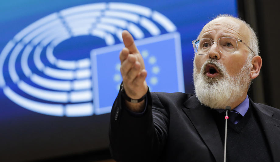 European Green Deal presented at EU Parliament in Brussels