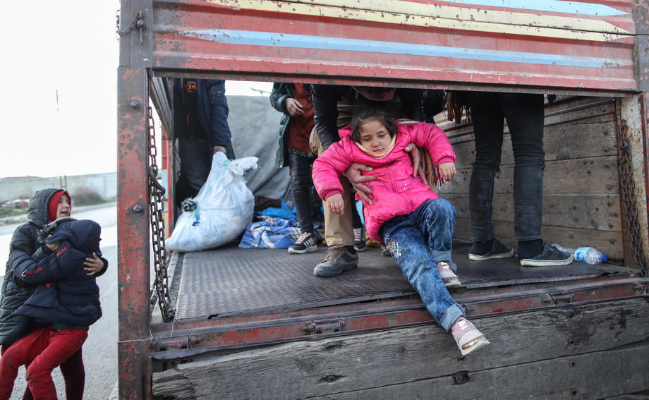 Refugees try to reach Europe