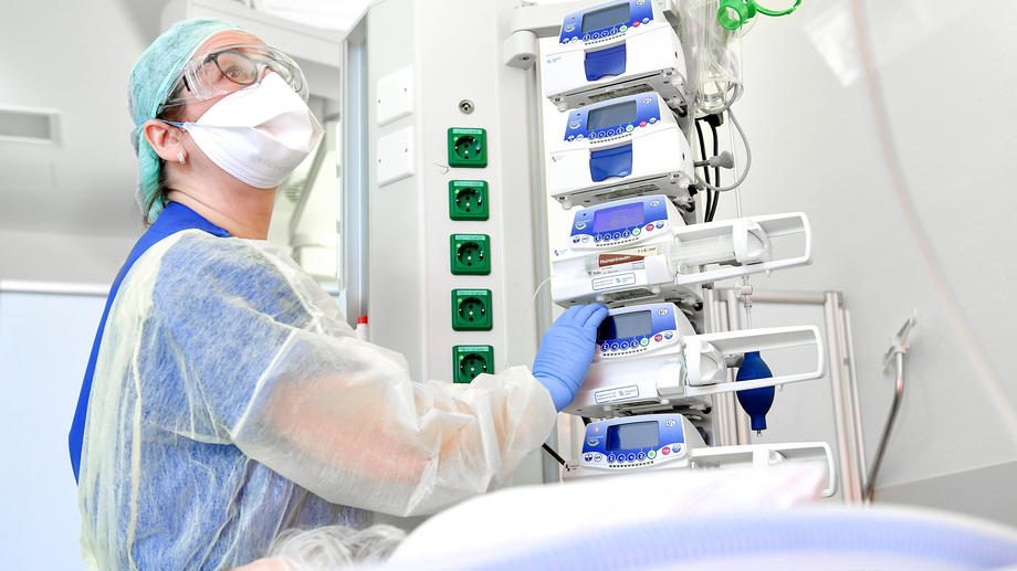 Isolation ward of a hospital in the Bergische Land Region