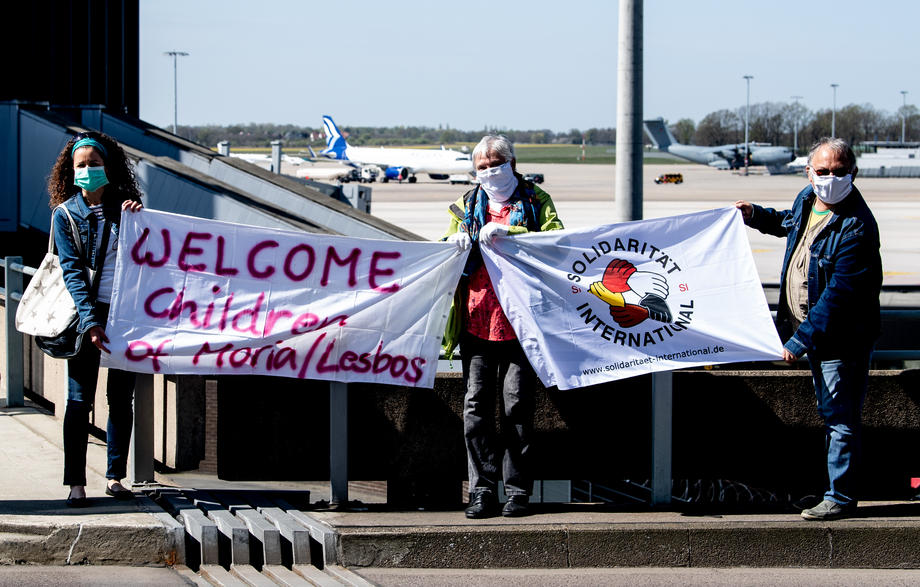 Unaccompanied minor refugees arrive in Germany