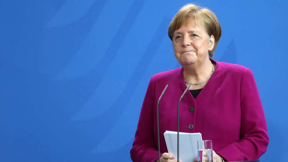 Merkel Speaks On Latest Policy Developments For Countering The Coronavirus Impact