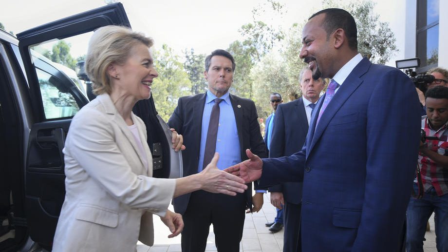 New European Commission President Ursula von der Leyen visits Ethiopia