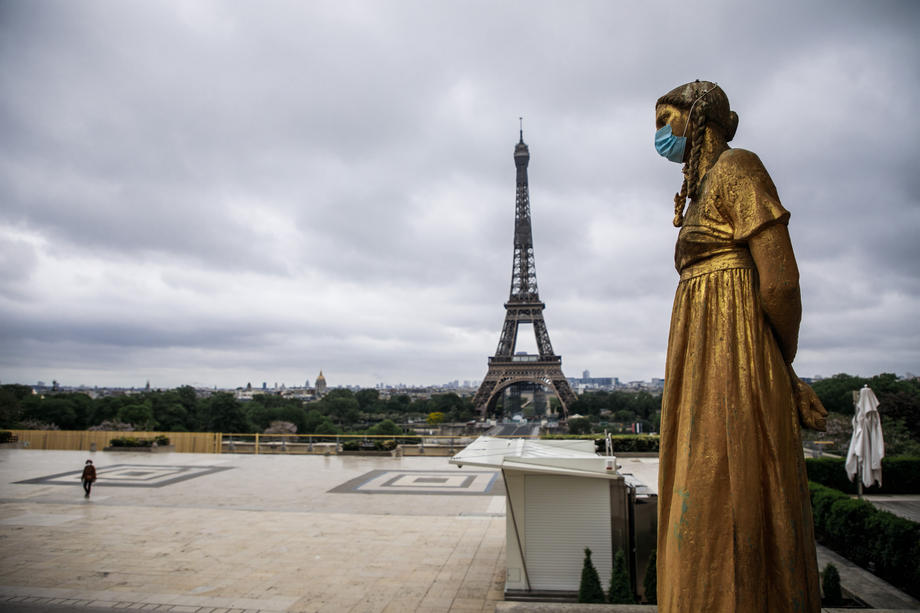 Daily life amid coronavirus COVID-19 pandemic in Paris