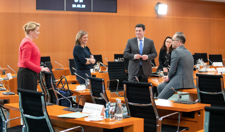 German cabinet meeting
