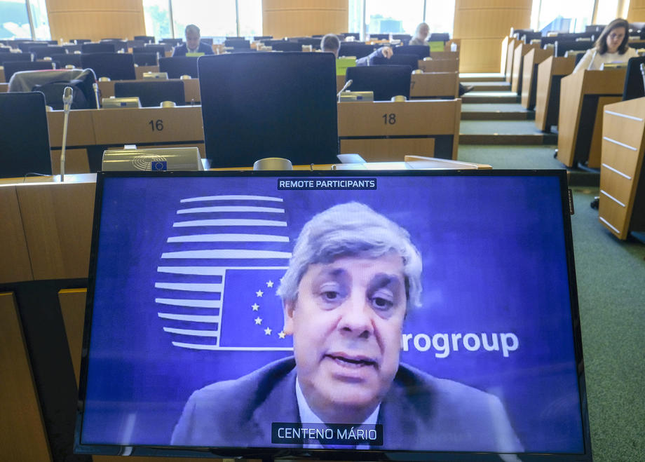EU Parliament committee hearing with Eurogroup President Mario Centeno