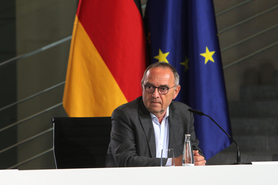 Coalition present their stimulus package during Coronavirus crisis in Berlin