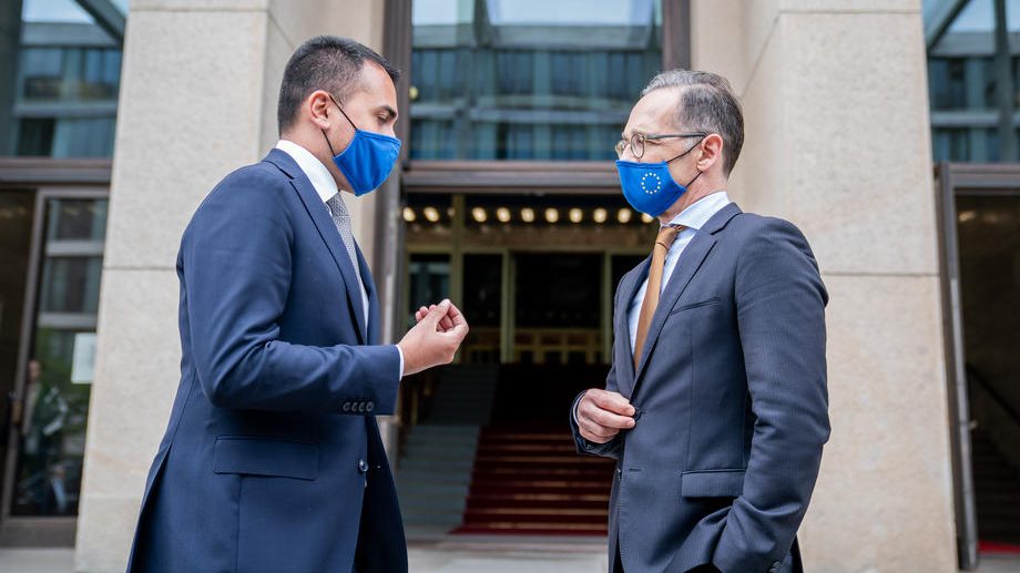 German Foreign Minister Heiko Maas meets Italian counterpart Luigi Di Maio in Berlin
