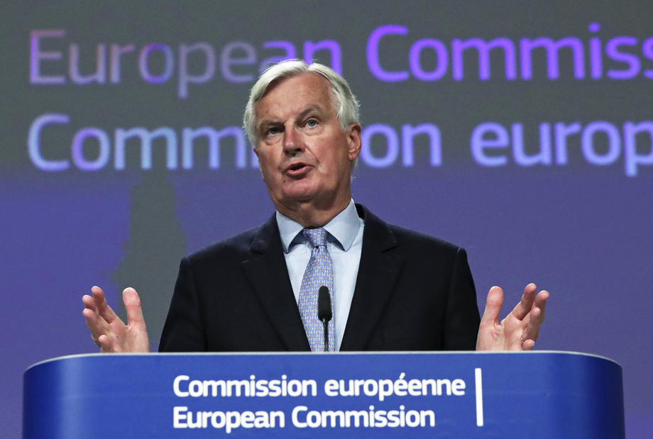 EU Brexit negotiator Michel Barnier press conference in Brussels