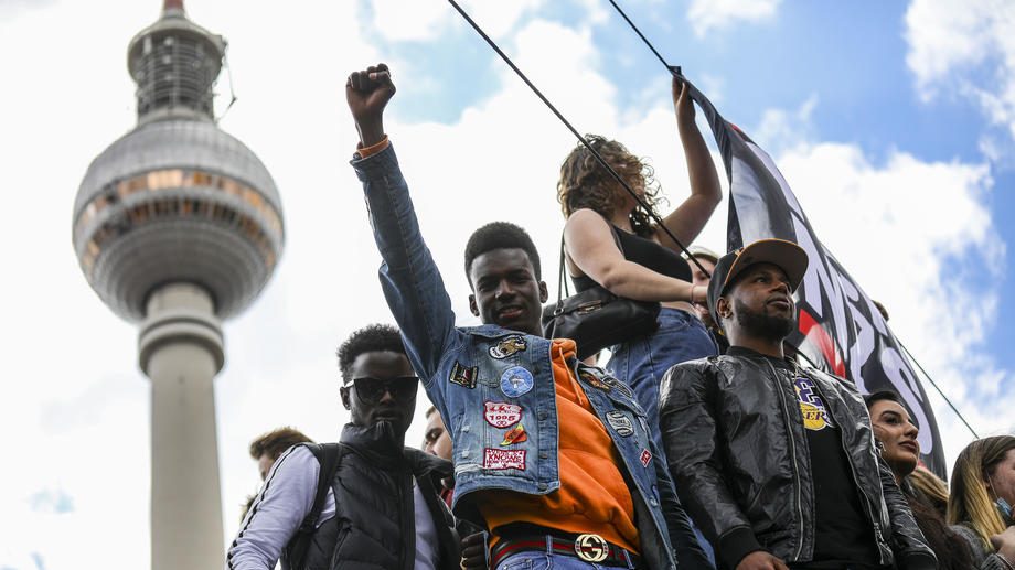 Protest over George Floyd death in Berlin