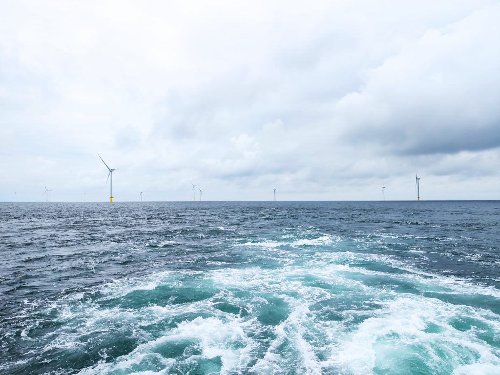 Construction of an offshore wind farm in Borssele, the Netherlands