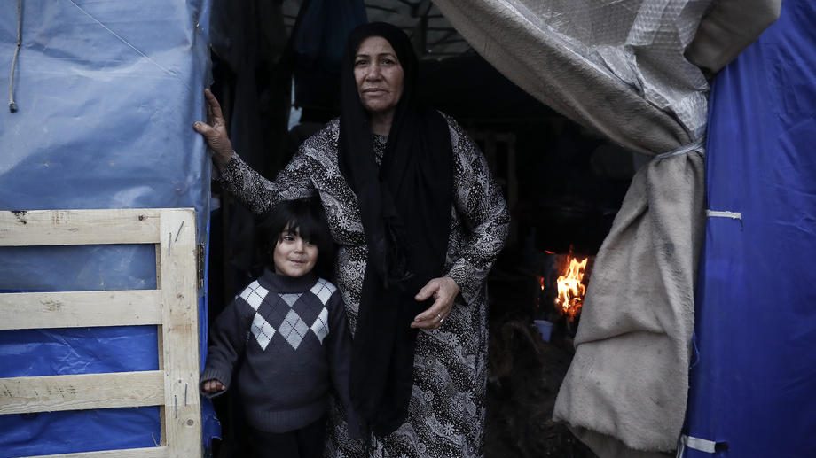 Moria refugee camp on Lesvos island