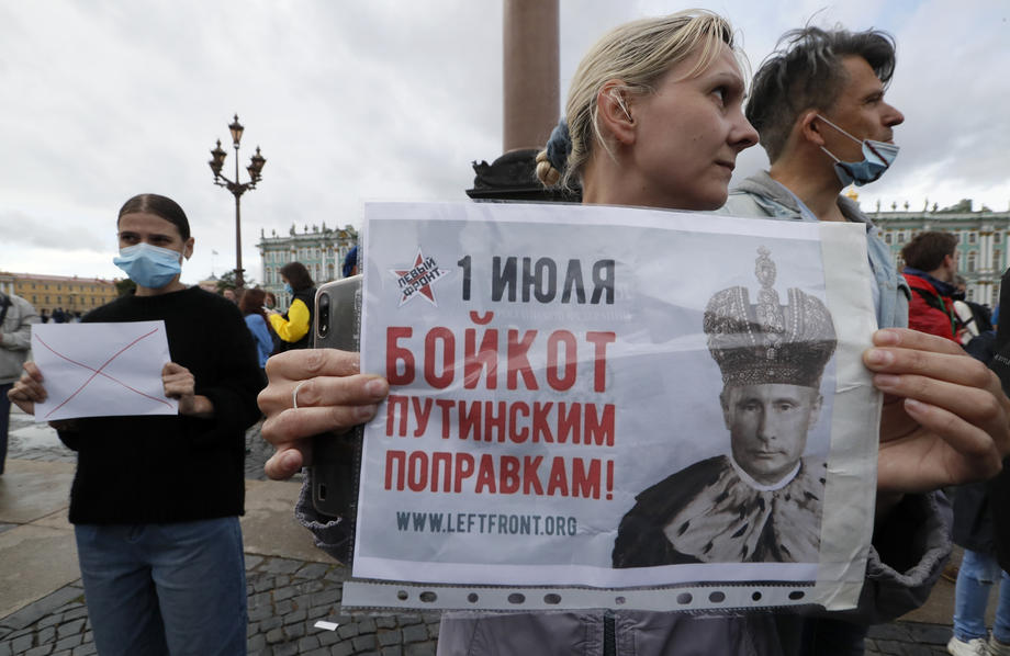 Opposition protest against amendments to Russian Constitution