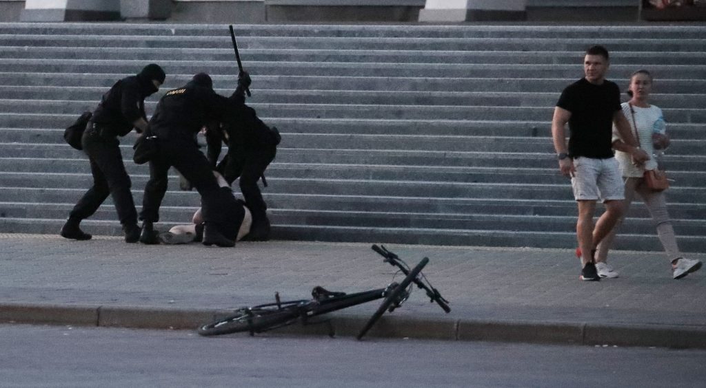 Opposition protests after president elections in Belarus