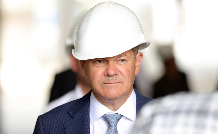 German Minister of Finance and SPD candidate for chancellor Olaf Scholz visits Hamm and Ahlen