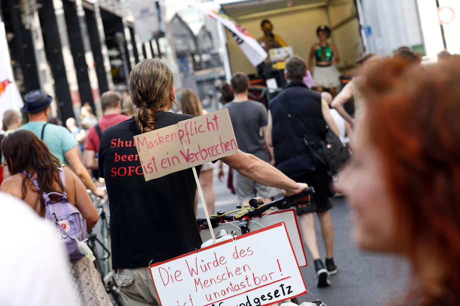 Demonstration against corona restrictions
