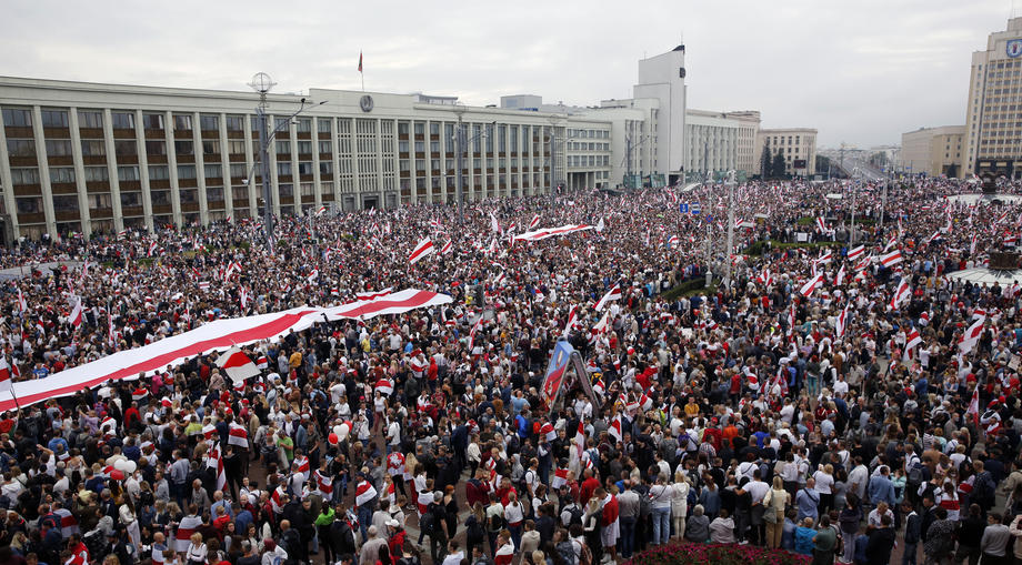 Belarus opposition march against results of president elections