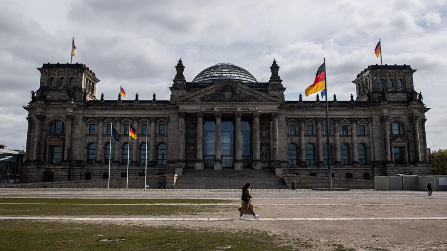 Pariser Platz in Berlin during COVID-19 pandemic lockdown