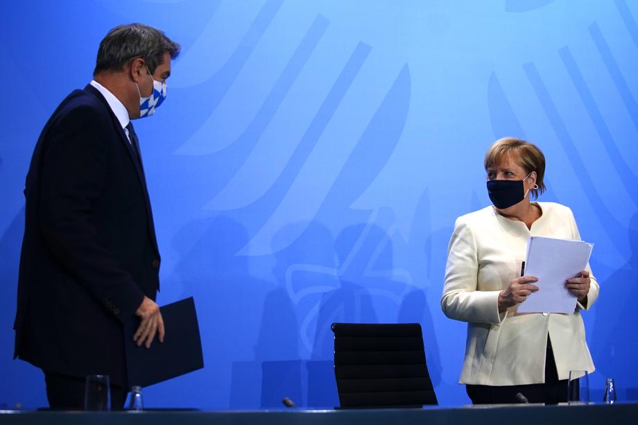 German Chancellor Merkel meets Federal State Premiers in Berlin