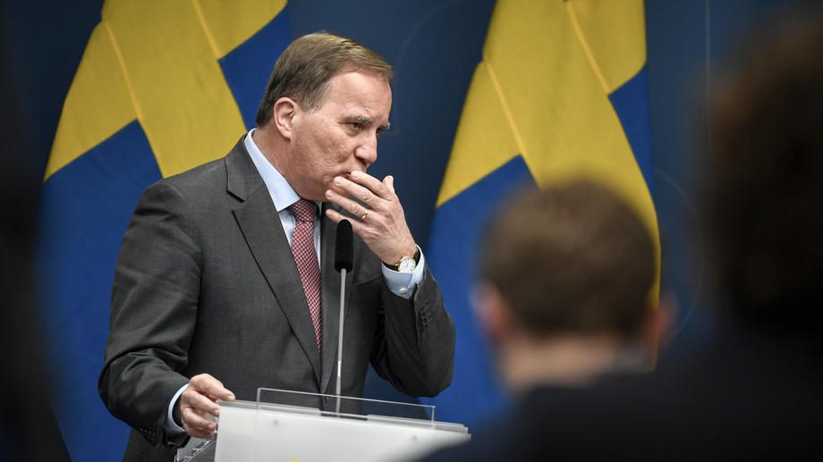 Swedish Prime Minister Lofven holds press briefing on coronavirus situation