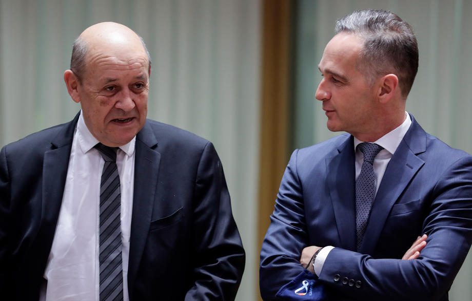 Meeting of EU foreign ministers at the European Council building in Brussels