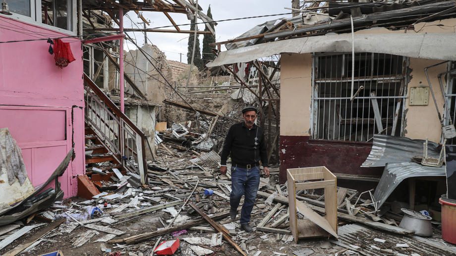 Armenia and Azerbaijan in armed conflict over Nagorno-Karabakh region